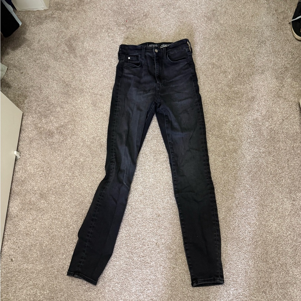 High-Rise Black Women's Skinny Jeans